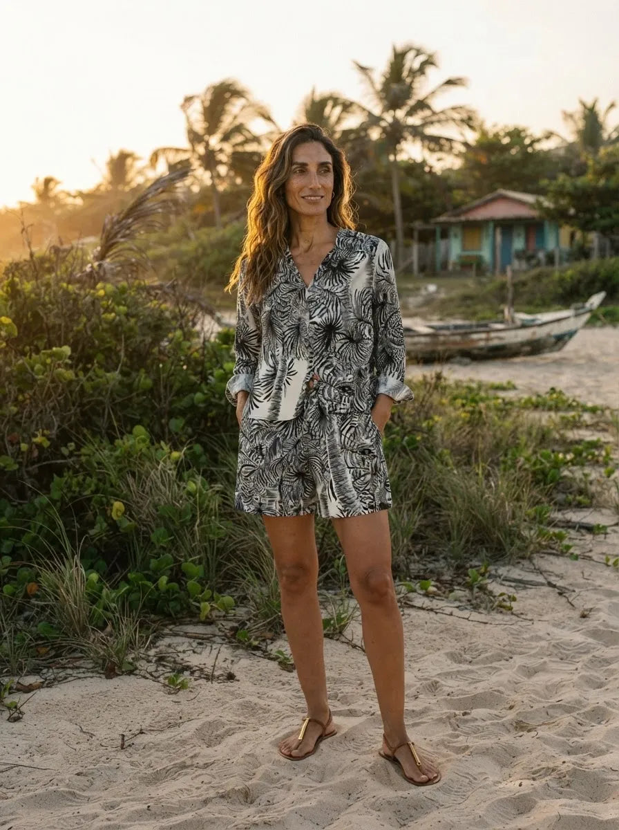 Camisa de Praia  Poppy